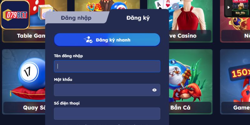 Hướng dẫn đăng ký D79bet