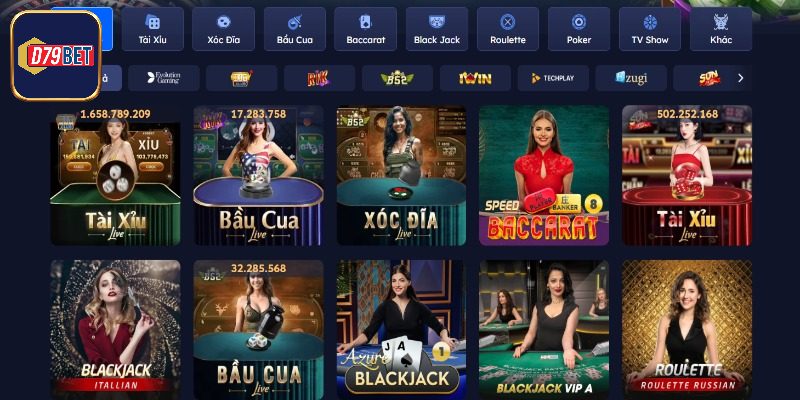 Đôi nét cơ bản về Live Casino D79bet