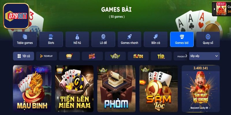 Tìm hiểu game bài D79bet